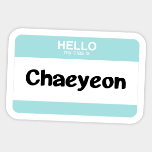 My bias is Chaeyeon Sticker